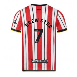 Sheffield United Rhian Brewster #7 Domaci Dres 2024-25 Kratak Rukavima